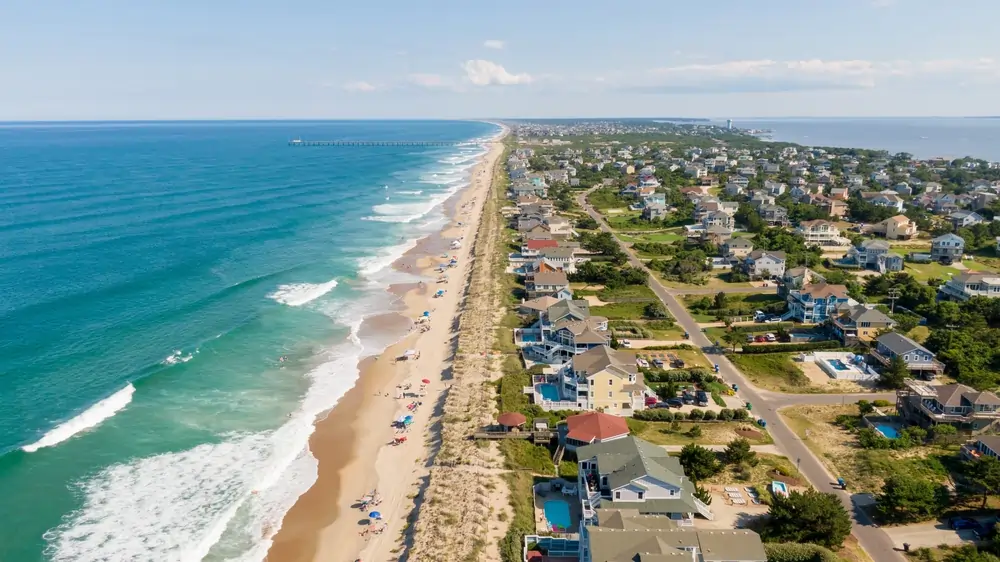 Duck NC Oceanfront View from Property Management Company