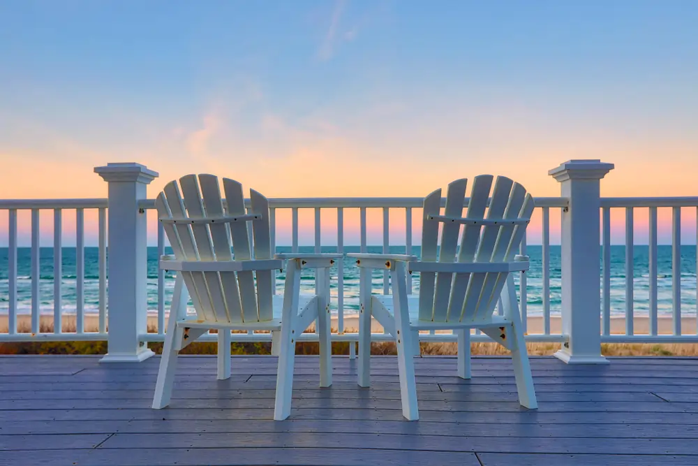 Oceanfront view from OBX rental