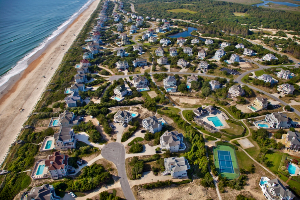 Aerial Showing Pine Island Community Pool, Tennis and B-Ball Courts